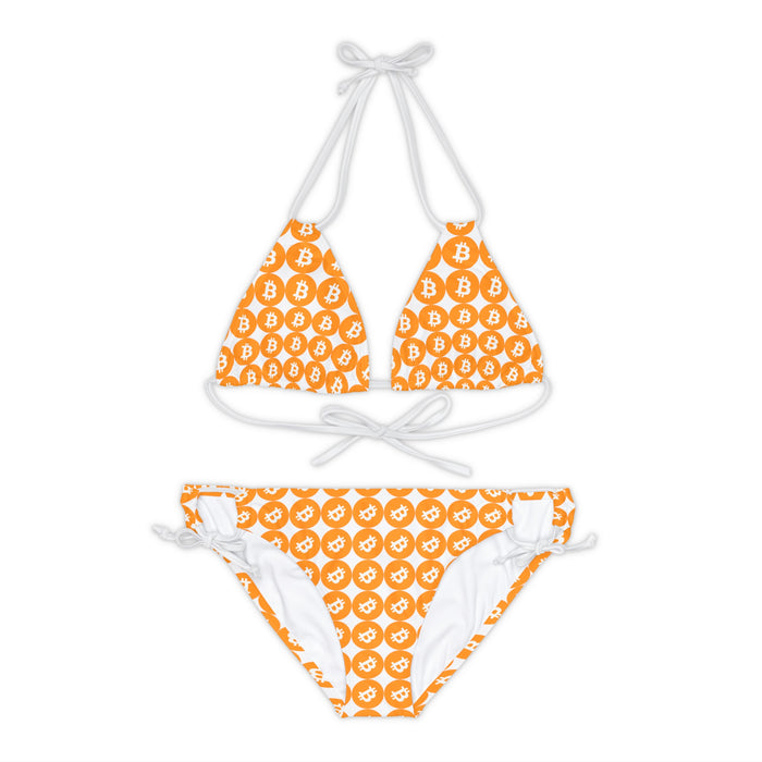 Bitcoin Women's Strappy Bikini Set