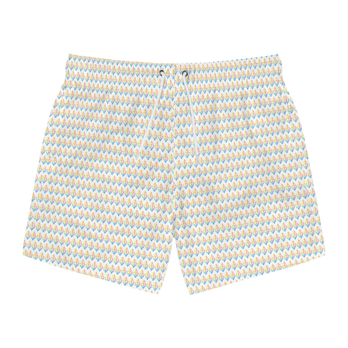 Ethereum Logo Print Swim Trunks