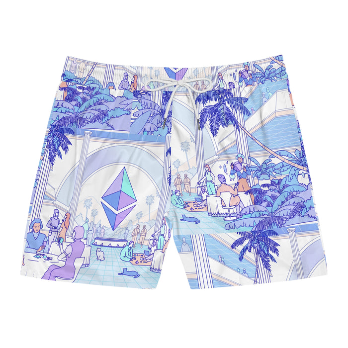 Ethereum Men's Mid-Length Swim Shorts
