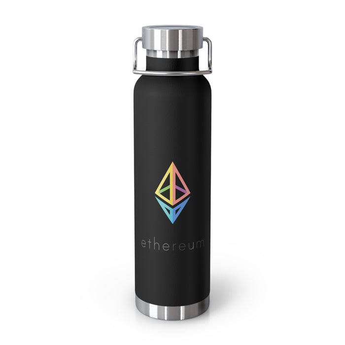 Ethereum Copper Vacuum Insulated Bottle, 22oz