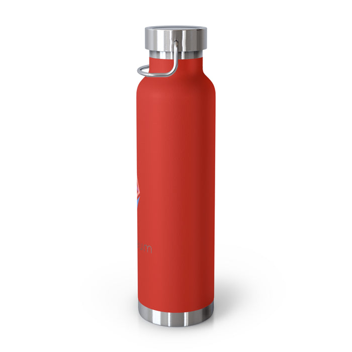 Ethereum Copper Vacuum Insulated Bottle, 22oz